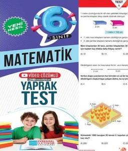 Evrensel İletişim 6. Sınıf Matematik Yeni Nesil Video Çözümlü Yaprak Test