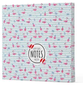 Flamingo 4 - Çizgisiz Yan Boyamalı Defter