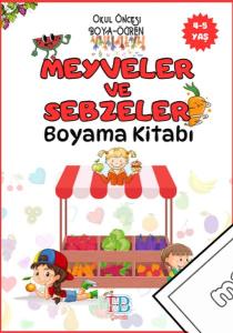 Meyveler ve Sebzeler Boyama Kitabı
