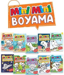 Mini Mini Boyama Kitabı Büyük Boy (10 Çeşit - 50 Kitap)
