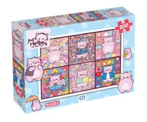Pembe Kedi Puzzle 200