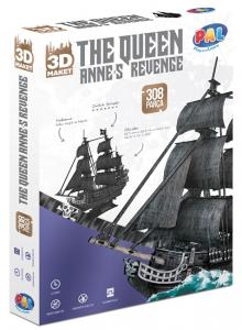 The Queen Siyah İnci 3D Puzzle 308 Parça
