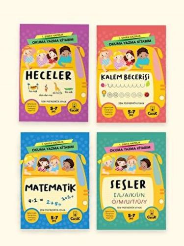 1. Sınıfa Hazırlık Okuma Yazma Kitabım (4 Kitap Set)