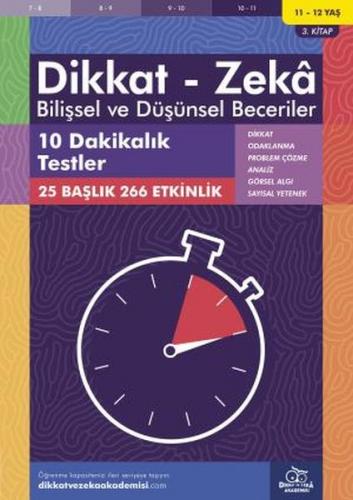 10 Dakikalık Testler (11-12 Yaş) - Dikkat Zeka - Münzevi Kitabevi