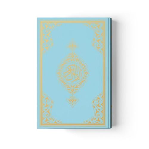 Kurye Kitabevi - 2 Renkli Çanta Boy Kur'An-I Kerim (Miklepsiz) Mavi