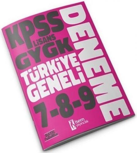 Kurye Kitabevi - 2023 KPSS Lisans GYGK Türkiye Geneli Deneme Seti 7-8-