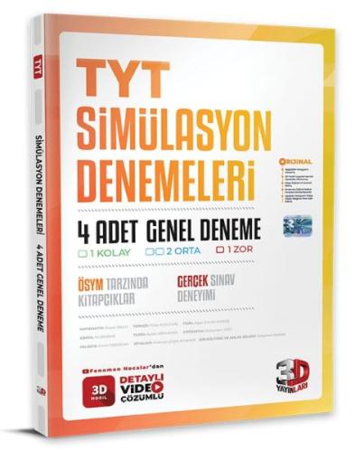3D Yayınları  TYT 4`lü Simülasyon Genel Deneme