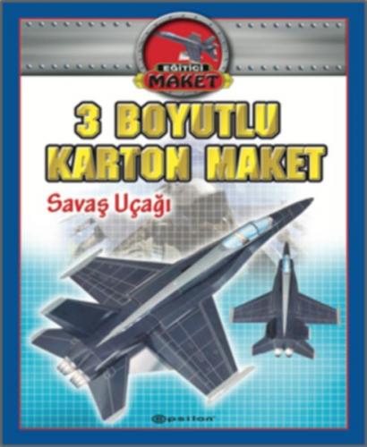 3 Boyutlu Karton Maket - Savaş Uçağı - Münzevi Kitabevi