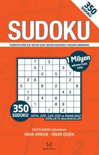 Kurye Kitabevi - 350 Sudoku Turuncu Kapak