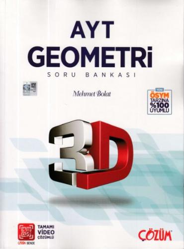 Kurye Kitabevi - Çözüm AYT 3D Geometri Tamamı Video Çözümlü Soru Banka