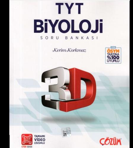 Kurye Kitabevi - Çözüm TYT 3D Biyoloji Tamamı Video Çözümlü Soru Banka