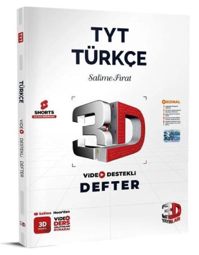 Kurye Kitabevi - 3D Yayınları TYT Türkçe Video Destekli Defter