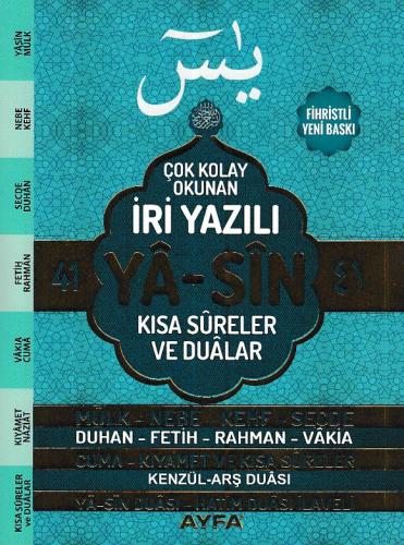 41 Yasin Çok Kolay Okunan İri Yazılı Kısa Sureler ve Dualar Çanta Boy