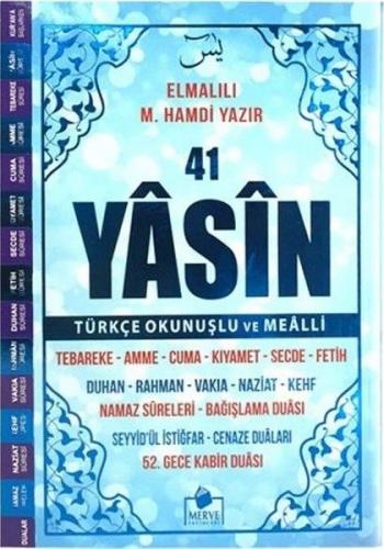Kurye Kitabevi - 41 Yasin Orta Boy Türkçe Okunuşlu ve Mealli Kod:40 Ma