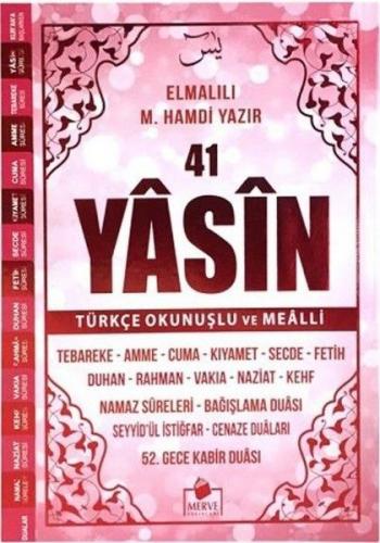 Kurye Kitabevi - 41 Yasin Orta Boy Türkçe Okunuşlu ve Mealli Kod:40 Pe