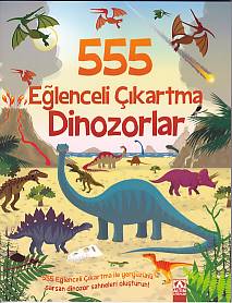 Kurye Kitabevi - 555 Eğlenceli Çıkartma - Dinozorlar