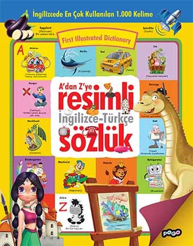 Kurye Kitabevi - A'dan Z'ye Resimli İngilizce Türkçe Sözlük