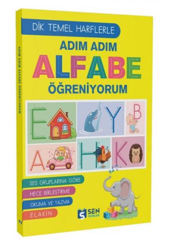 Adım Adım Alfabe Öğreniyorum (Dik Temel Harflarle) - Münzevi Kitabevi