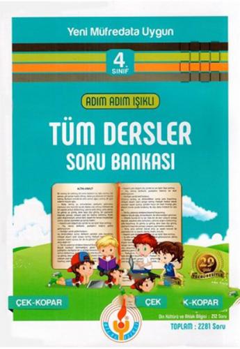 Adım Adım Işıklı 4. Sınıf Tüm Dersler Soru Bankası (Yeni)