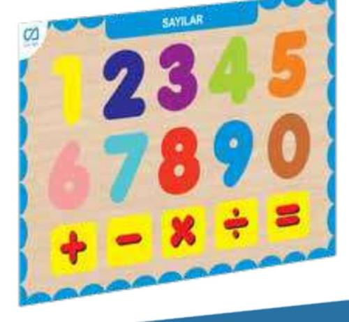 Ahşap Sayılar Eğitici Set - Münzevi Kitabevi