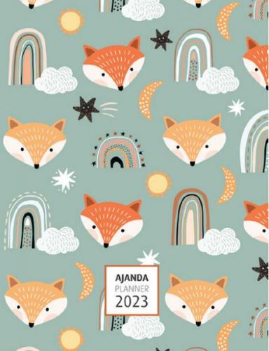 Akademi Çocuk 16x21 cm 2023 Fox Haftalık Ajanda - Münzevi Kitabevi