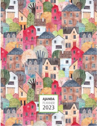 Akademi Çocuk 16x21 cm 2023 Houses Haftalık Ajanda - Münzevi Kitabevi