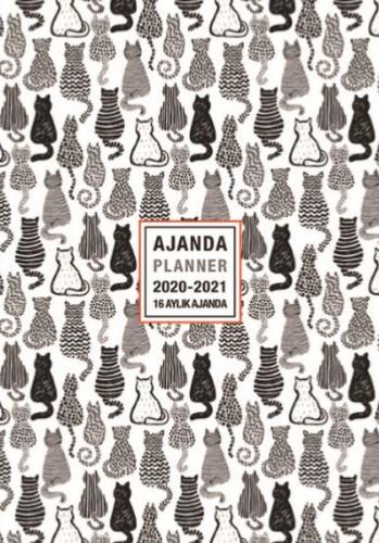 Akademi Çocuk 2020-2021 16 Aylık Ajanda Black Cats 3082 - 12x17 cm