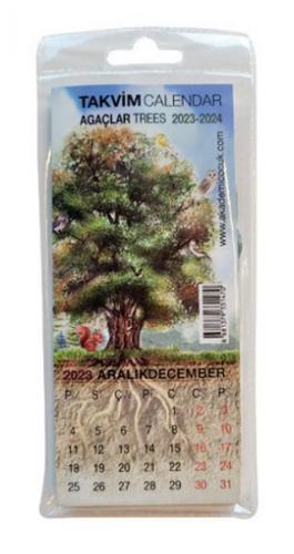 Kurye Kitabevi - Akademi Çocuk 73x16 cm Trees 2022-2023 Takvim