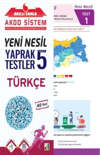 Kurye Kitabevi - Akıllı Damla Türkçe Yeni Nesil Yaprak Testler-5. Sını
