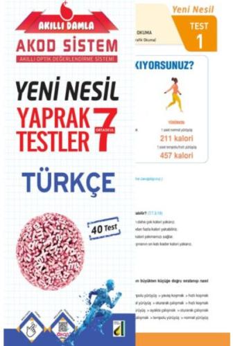 Kurye Kitabevi - Akıllı Damla Türkçe Yeni Nesil Yaprak Testler-7. Sını