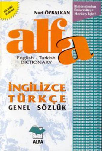 Kurye Kitabevi - Alfa Genel Sözlük İngilizce Türkçe 63.000 kelimelik