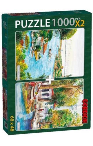 Anadolu Sahili + Kanlıca / 2x1000 Parça Puzzle (40148) - Münzevi Kitab