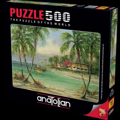Kurye Kitabevi - Palmiye Manzarası (Puzzle 500) 3616