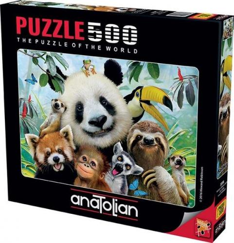 Anatolian Hayvanat Bahçesi Selfie 500 Parça Puzzle (3596)