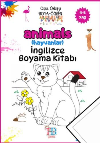 Animals (Hayvanlar)Boyama Kitabı - Münzevi Kitabevi