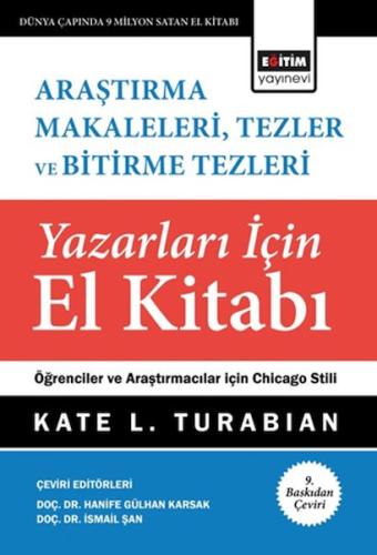 Araştırma Makaleleri, Tezler Ve Bitirme Tezleri Yazarları İçin El Kitabı