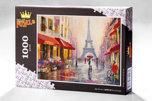 Kurye Kitabevi - Aşk Serisi - Paris'te Aşk 1000 Parça Puzzle