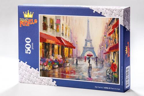 Kurye Kitabevi - Aşk Serisi - Paris'te Aşk 500 Parça Puzzle