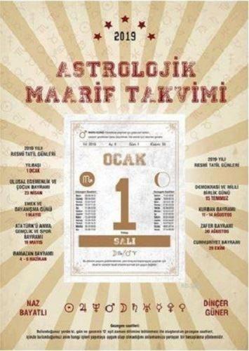 Astrolojik Maarif Takvimi 2019 - Münzevi Kitabevi