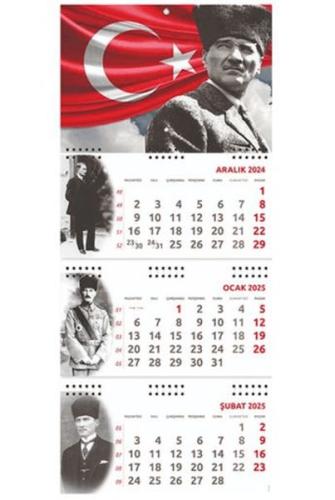 Atatürk Gemici Duvar Takvimi - Ayyıldız 2025 - Münzevi Kitabevi