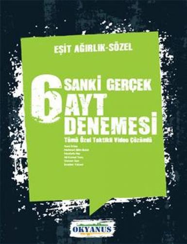 AYT Sanki Gerçek Eşit Ağırlık/Sözel 6'lı Deneme Sınavı - Münzevi Kitab