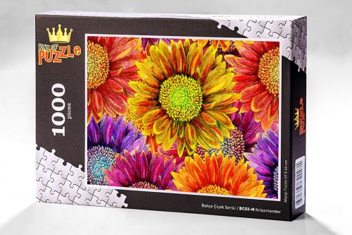 Kurye Kitabevi - Bahçe Çiçek Serisi - Krizantemler 1000 Parça Puzzle