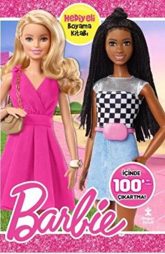 Kurye Kitabevi - Barbie 100+ Çıkartma Hediyeli Boyama Kitabı
