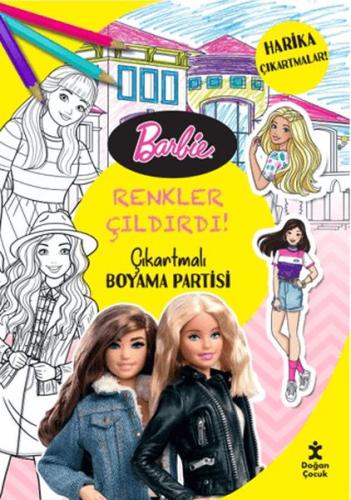 Barbie - Renkler Çıldırdı! Çıkartmalı Boyama Partisi