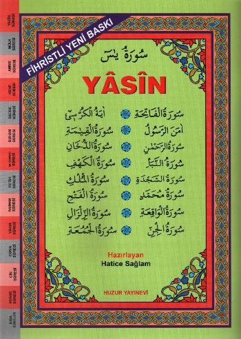 Kurye Kitabevi - Yasin Arapça Rahle Boy Bilgisayar Hatlı Fihristli 026