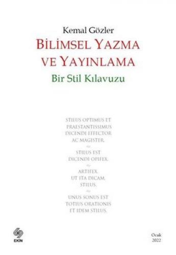 Bilimsel Yazma ve Yayınlama: Bir Stil Kılavuzu