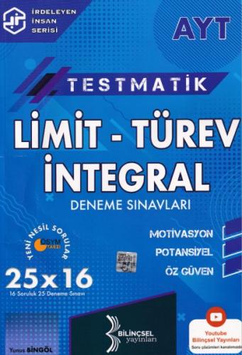 Kurye Kitabevi - Bilinçsel AYT Testmatik Limit-Türev-İntegral Deneme S