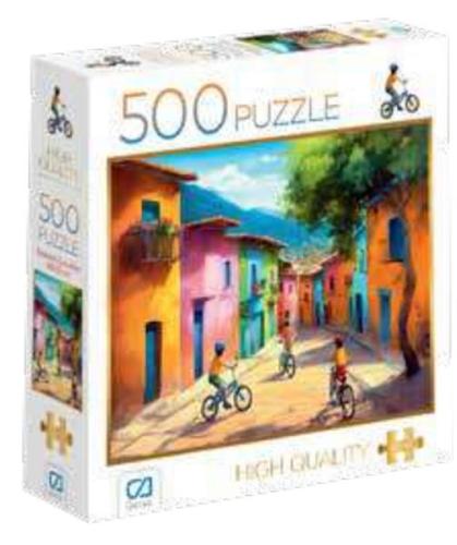 Bisikletli Çocuklar Puzzle 500