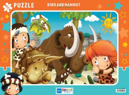 Kurye Kitabevi - Blue Focus Dino And Mammut Dino ve Mamut Puzzle 72 Pa