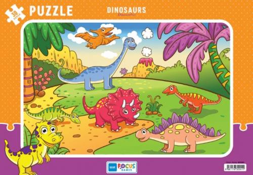 Kurye Kitabevi - Blue Focus Dinosaurs Dinozorlar Puzzle 30 Parça